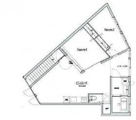 ARK COURT 若松町ビルの基準階図面