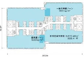アーク森ビルディングの基準階図面