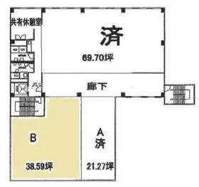 東京都酒造会館ビルの基準階図面