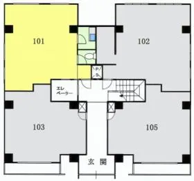 日本橋太閤ビルの基準階図面