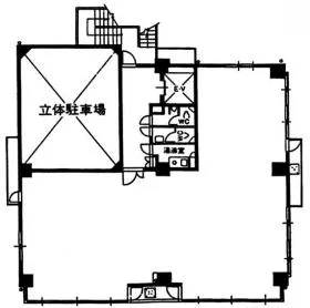 芝公園シティビルの基準階図面