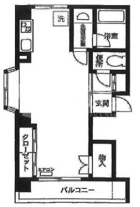 白金コンパルビルの基準階図面