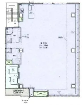 CIRCLES銀座ビルの基準階図面