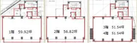 西新宿淀橋ビルの基準階図面