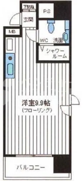 フェスシントミビルの基準階図面