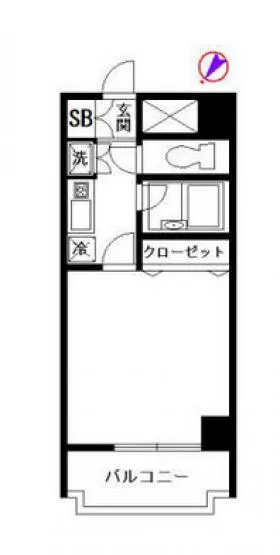 グレイスコート東ビルの基準階図面
