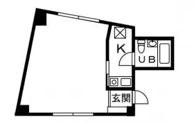 楽青ビルの基準階図面