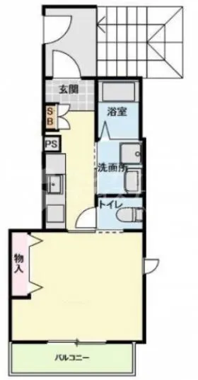 ESPOIR JINGUMAEビルの基準階図面