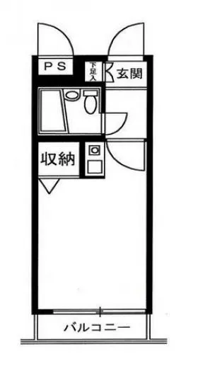 南平台サニーハイツビルの基準階図面