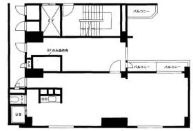 新宿フラワーハイホームビルの基準階図面