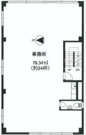 宮澤ビルの基準階図面