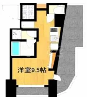 D1UDAGAWAビルの基準階図面