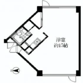 麻布イースト336ビルの基準階図面