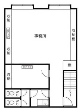 神保町2丁目ビルの基準階図面