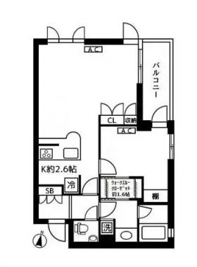 D’グランセ広尾ビルの基準階図面