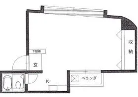カーサココンビルの基準階図面