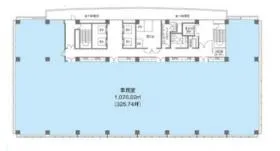東芝福岡ビルの基準階図面