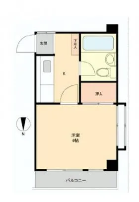 舟越ビルの基準階図面