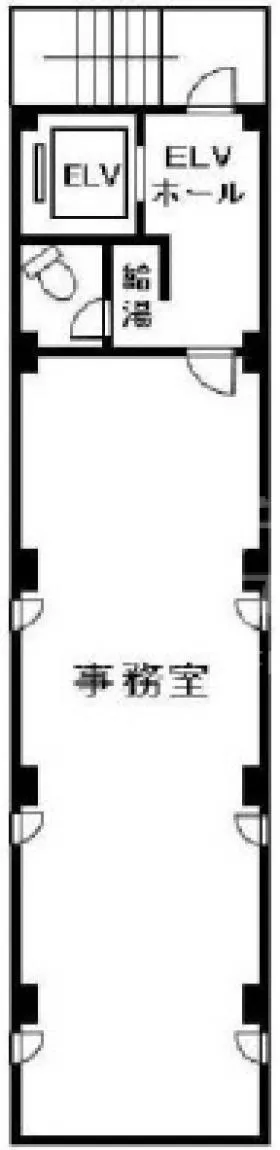 国際本社ビル第二別館の基準階図面