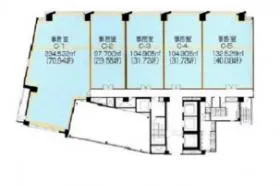 KDX名古屋栄ビルの基準階図面
