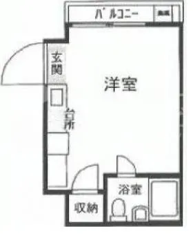 平野ハイムビルの基準階図面