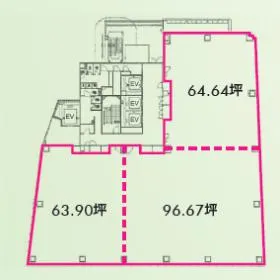 長谷工南砂町駅前ビルの基準階図面