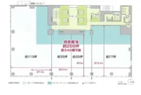 名古屋伏見Kスクエアの基準階図面