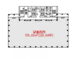 クラボウアネックスビルの基準階図面