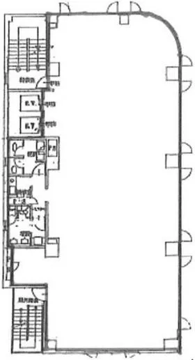 井門神宮前6丁目の基準階図面