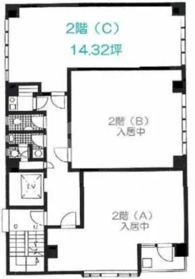 築地MSビルの基準階図面
