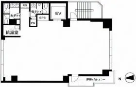 日宝秋葉原ビルの基準階図面