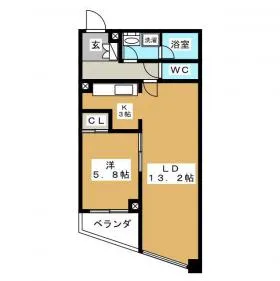 パトリス26ビルの基準階図面