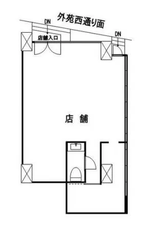 ファミールグラン神宮外苑前ビルの基準階図面