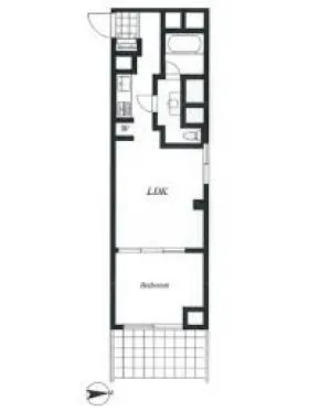 東急ドエル・アルス根津の基準階図面