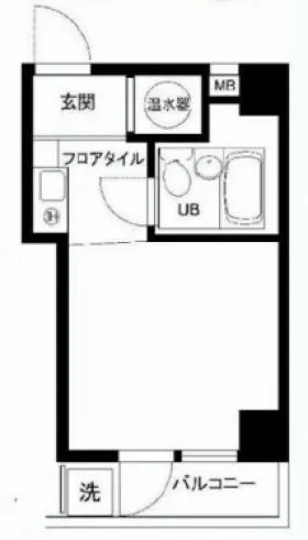 東海西神田マンションの基準階図面