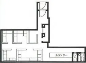 赤坂扇やビルの基準階図面