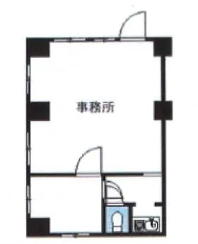上永谷ビルの基準階図面