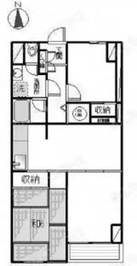 藤和大久保コープビルの基準階図面