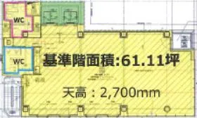 ACN神田司町(旧:神田司町PREX)ビルの基準階図面