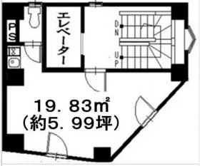 イーストワン水天宮ビルの基準階図面
