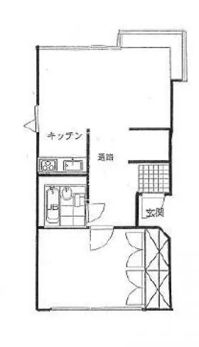 ヒルトップ原宿ビルの基準階図面