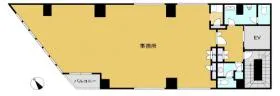 VORT浅草橋駅前Ⅲ(旧:ユニデン浅草橋)ビルの基準階図面