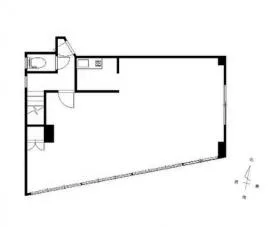 池田屋ビルの基準階図面