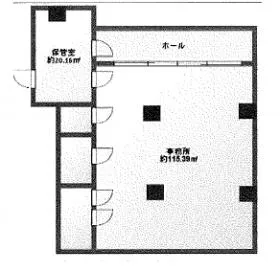 アノンテラスビルの基準階図面