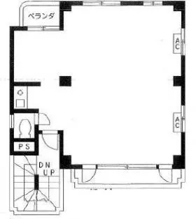 三信ビルの基準階図面