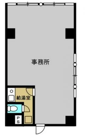 東上野プロシャンビルの基準階図面