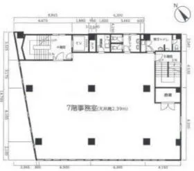 タケウチビルの基準階図面