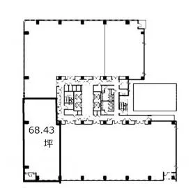 名古屋広小路プレイスビルの基準階図面