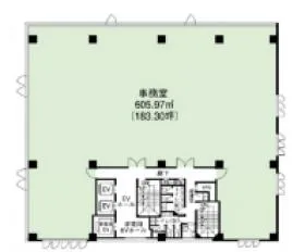 NBF松山ビルの基準階図面