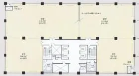 名古屋栄ビルの基準階図面